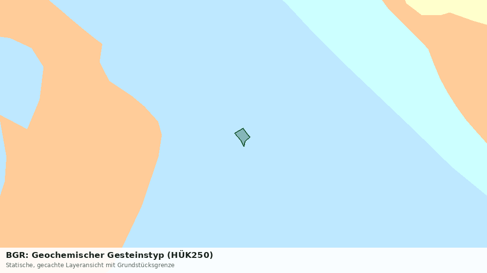 Statische Kartenansicht: BGR: Geochemischer Gesteinstyp (HÜK250)