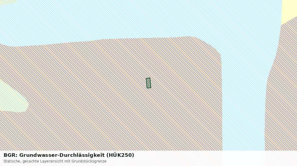 Statische Kartenansicht: BGR: Grundwasser-Durchlässigkeit (HÜK250)