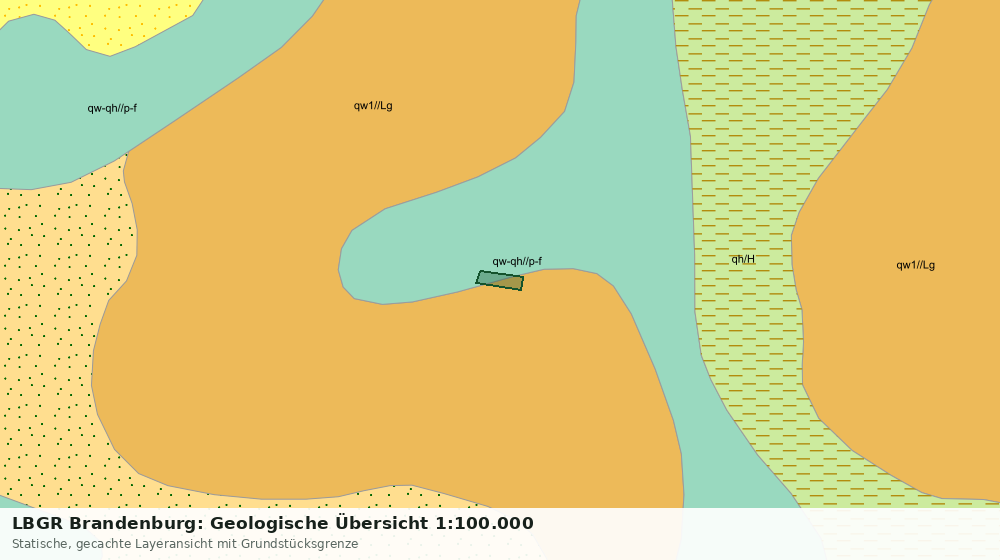 Statische Kartenansicht: LBGR Brandenburg: Geologische Übersicht 1:100.000