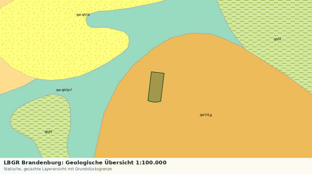 Statische Kartenansicht: LBGR Brandenburg: Geologische Übersicht 1:100.000