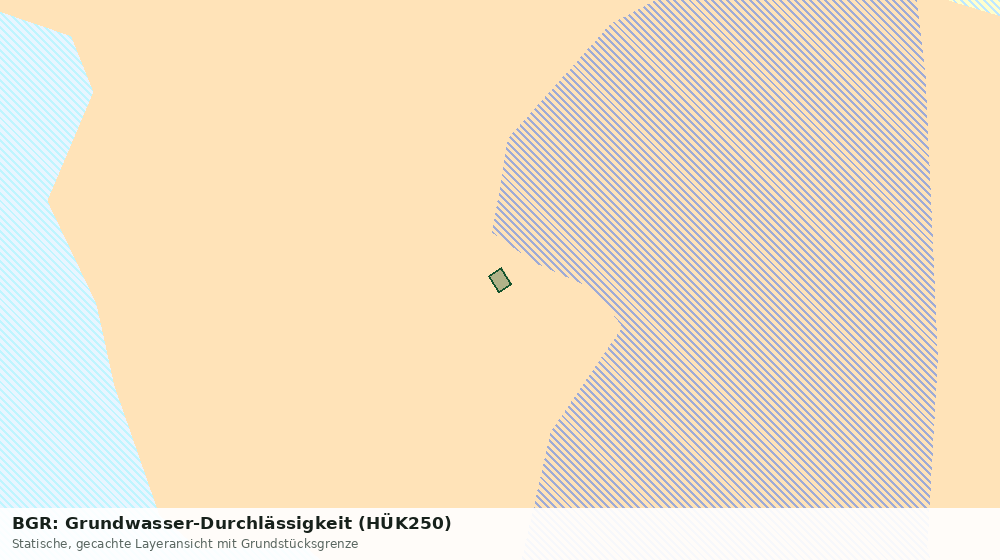 Statische Kartenansicht: BGR: Grundwasser-Durchlässigkeit (HÜK250)