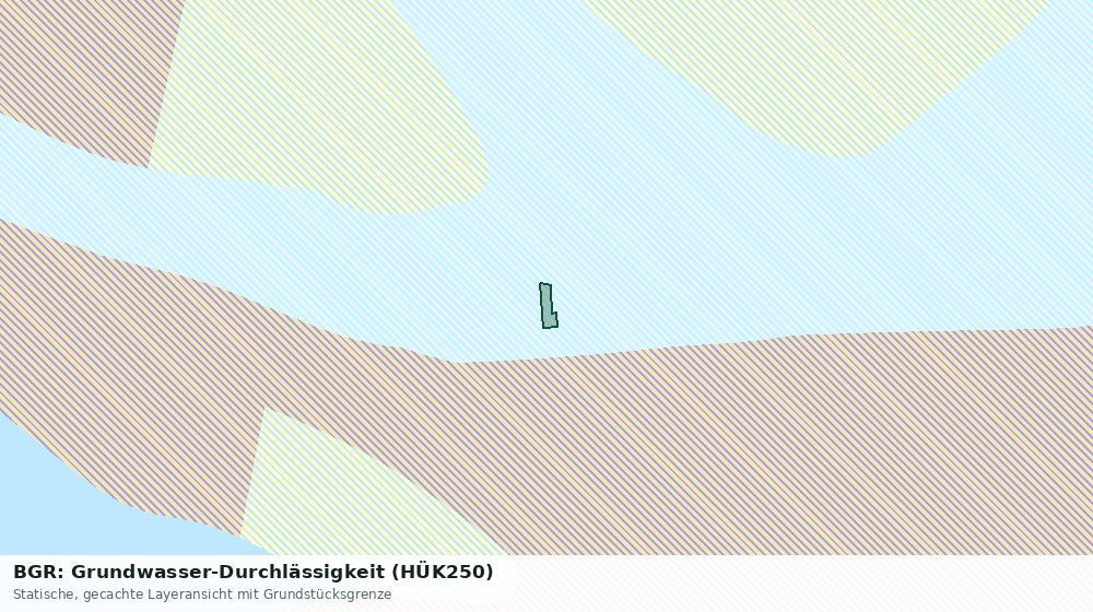 Statische Kartenansicht: BGR: Grundwasser-Durchlässigkeit (HÜK250)