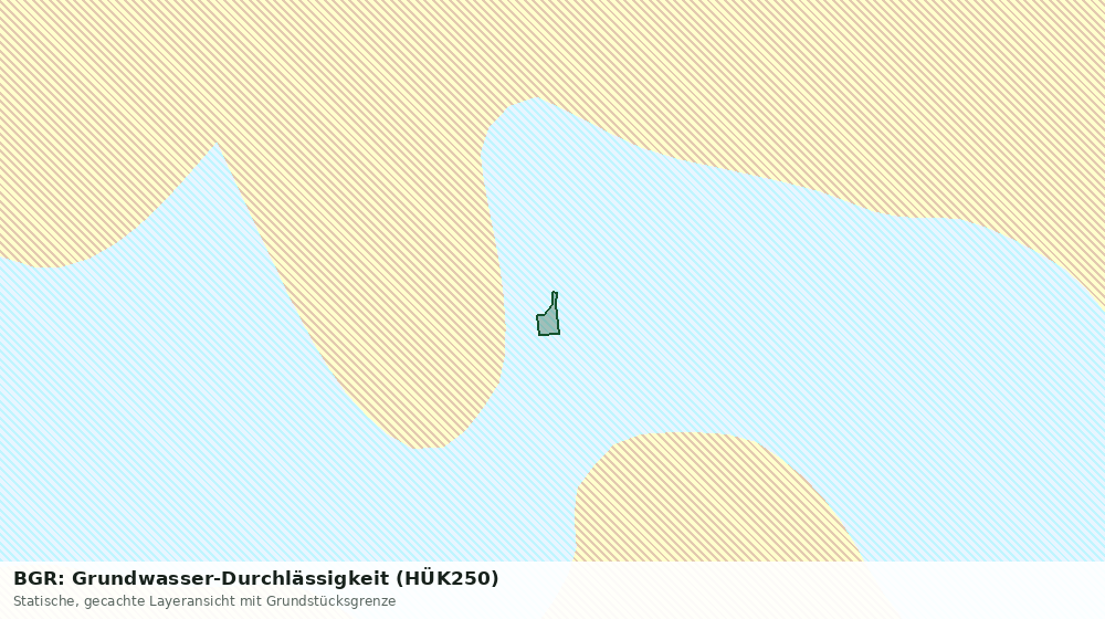 Statische Kartenansicht: BGR: Grundwasser-Durchlässigkeit (HÜK250)