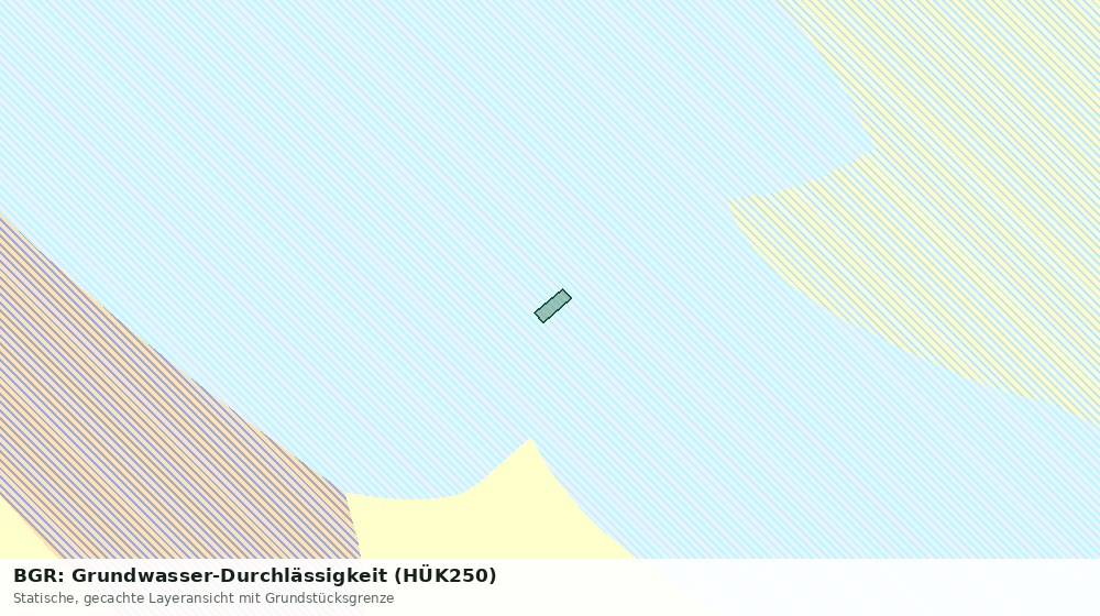 Statische Kartenansicht: BGR: Grundwasser-Durchlässigkeit (HÜK250)