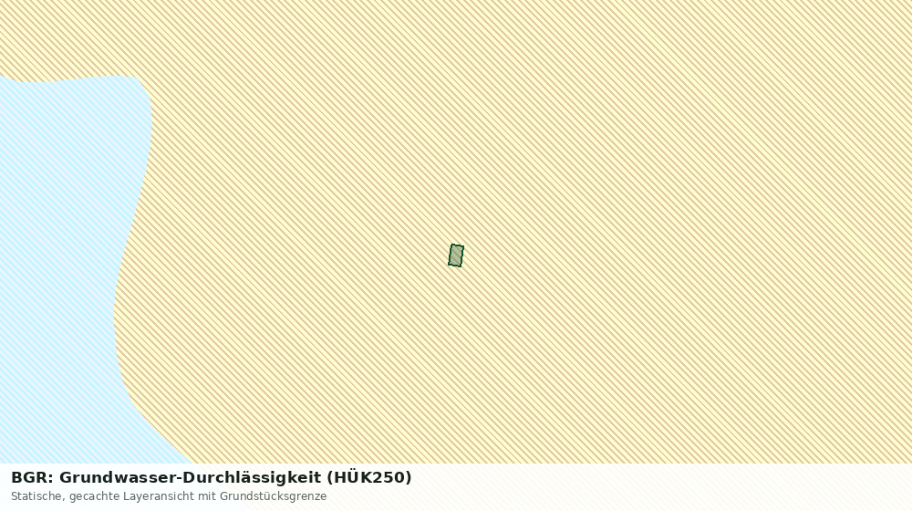 Statische Kartenansicht: BGR: Grundwasser-Durchlässigkeit (HÜK250)