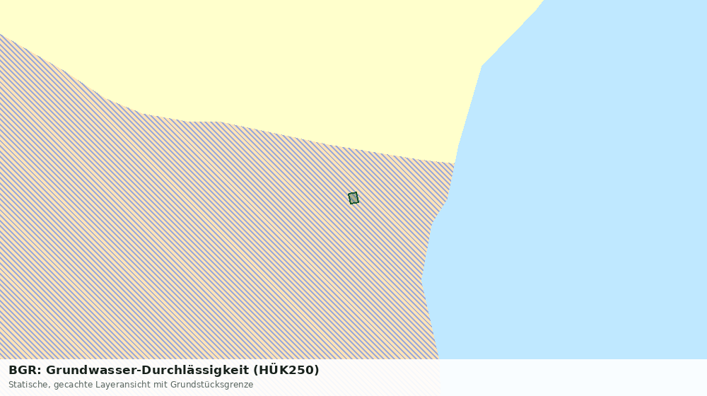 Statische Kartenansicht: BGR: Grundwasser-Durchlässigkeit (HÜK250)