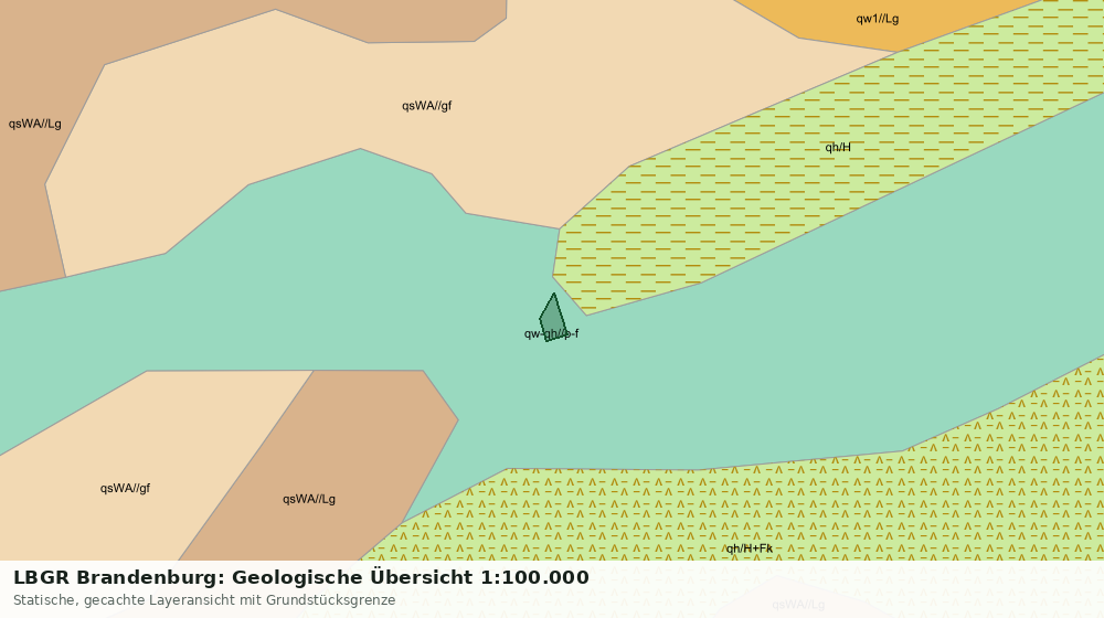 Statische Kartenansicht: LBGR Brandenburg: Geologische Übersicht 1:100.000