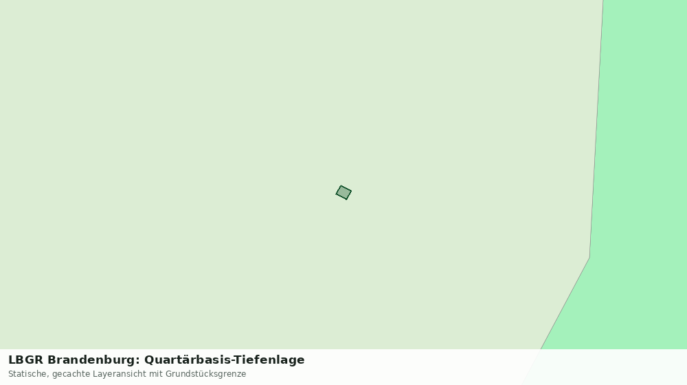 Statische Kartenansicht: LBGR Brandenburg: Quartärbasis-Tiefenlage