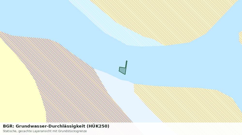 Statische Kartenansicht: BGR: Grundwasser-Durchlässigkeit (HÜK250)