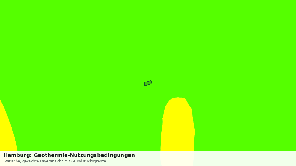 Statische Kartenansicht: Hamburg: Geothermie-Nutzungsbedingungen