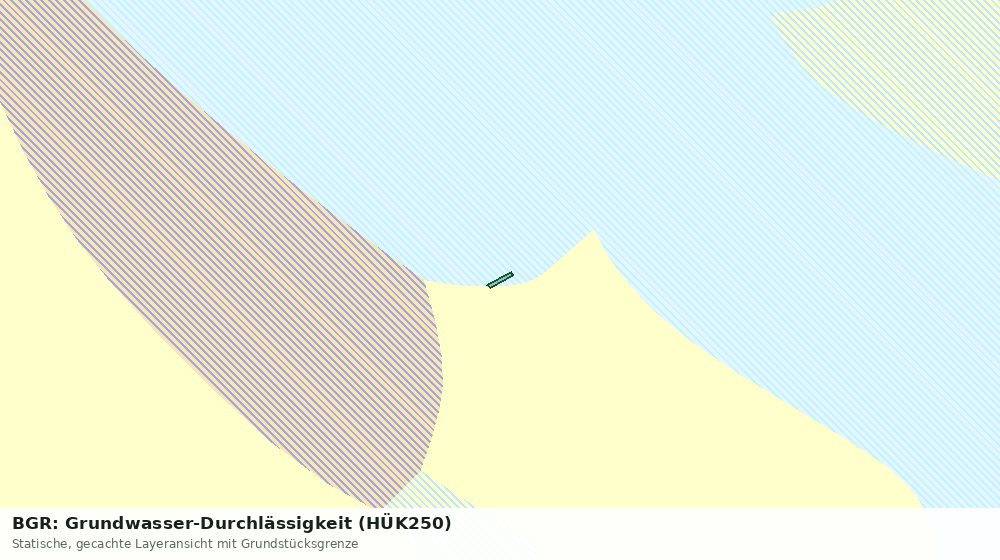 Statische Kartenansicht: BGR: Grundwasser-Durchlässigkeit (HÜK250)