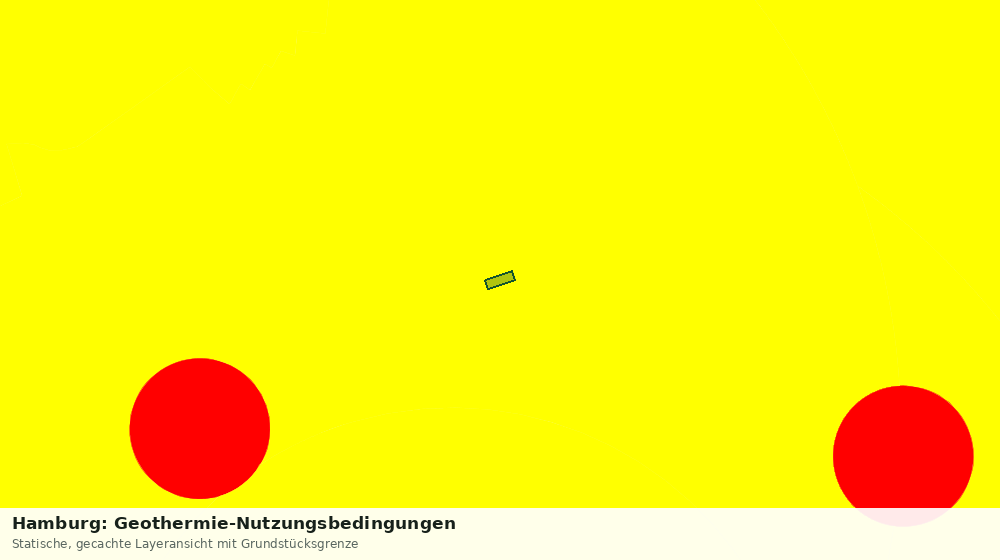 Statische Kartenansicht: Hamburg: Geothermie-Nutzungsbedingungen