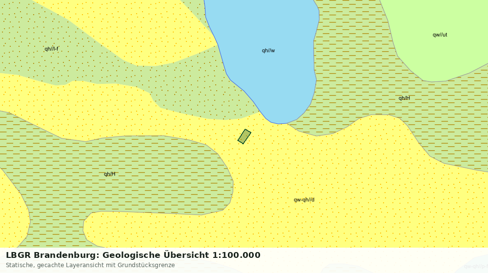 Statische Kartenansicht: LBGR Brandenburg: Geologische Übersicht 1:100.000