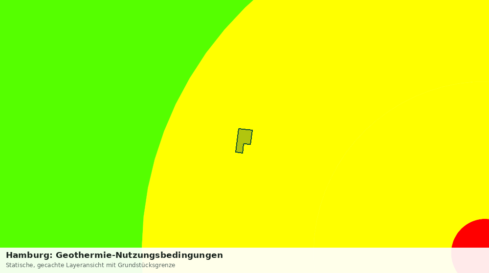 Statische Kartenansicht: Hamburg: Geothermie-Nutzungsbedingungen
