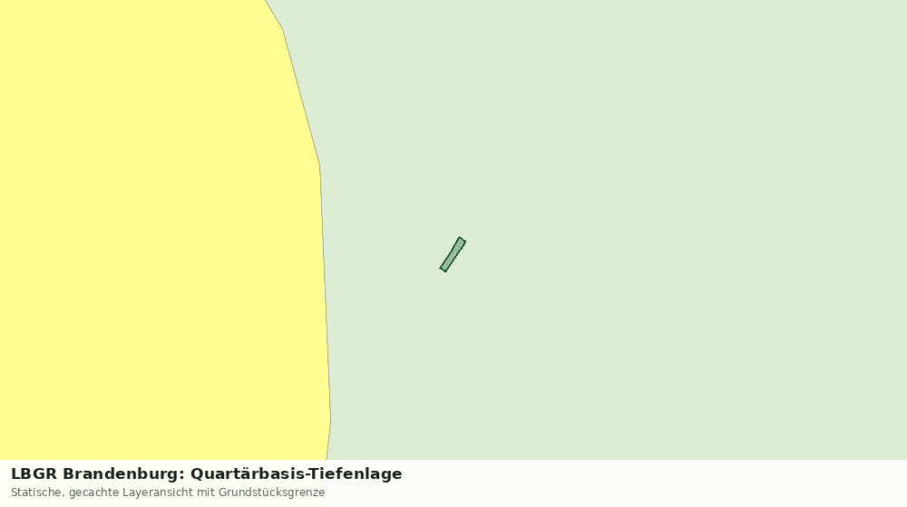 Statische Kartenansicht: LBGR Brandenburg: Quartärbasis-Tiefenlage