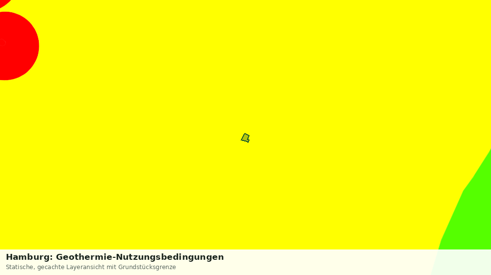 Statische Kartenansicht: Hamburg: Geothermie-Nutzungsbedingungen