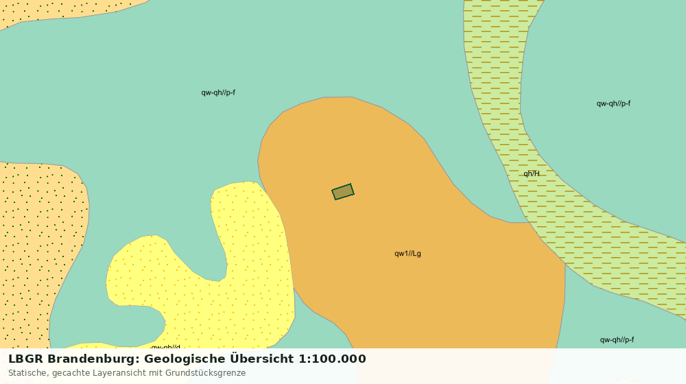 Statische Kartenansicht: LBGR Brandenburg: Geologische Übersicht 1:100.000