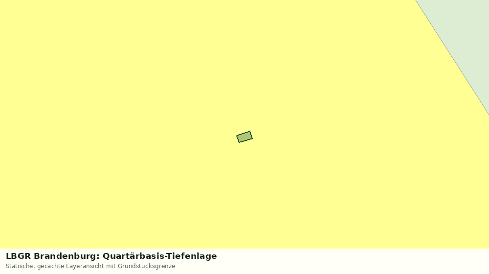 Statische Kartenansicht: LBGR Brandenburg: Quartärbasis-Tiefenlage