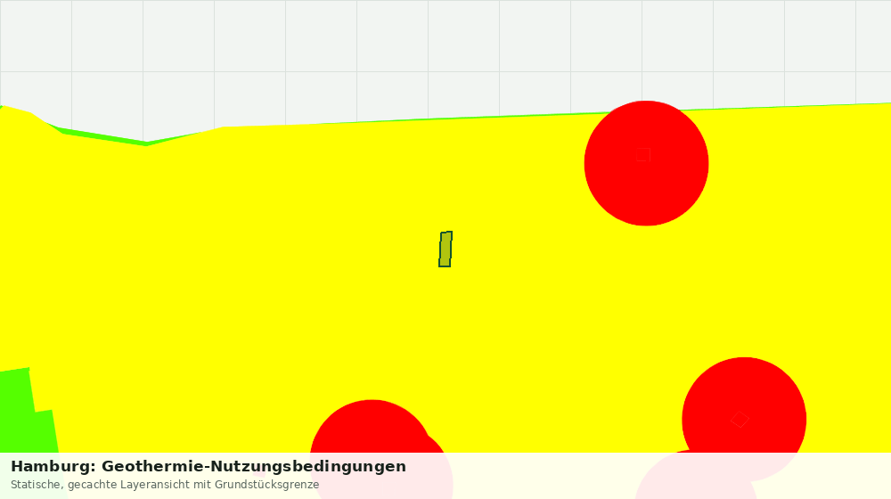 Statische Kartenansicht: Hamburg: Geothermie-Nutzungsbedingungen