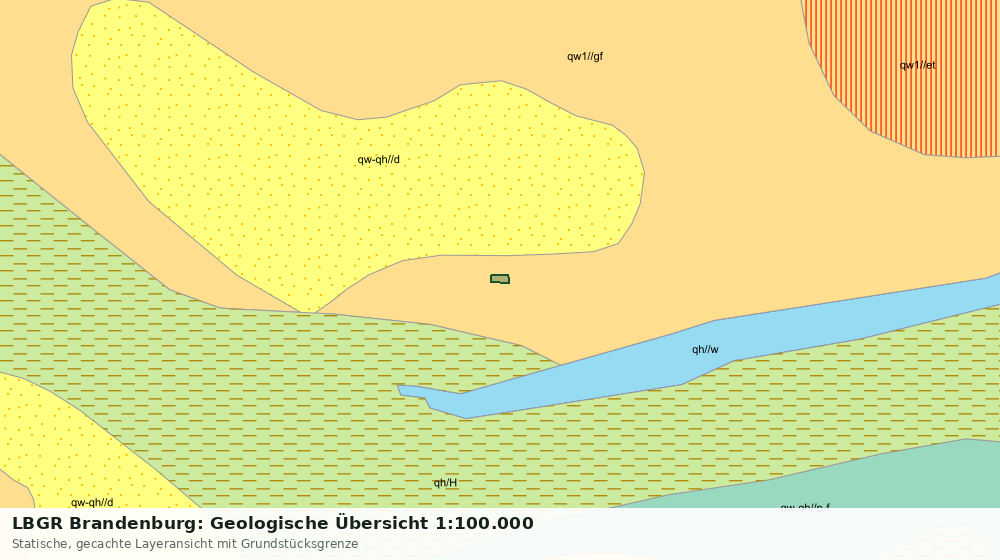 Statische Kartenansicht: LBGR Brandenburg: Geologische Übersicht 1:100.000