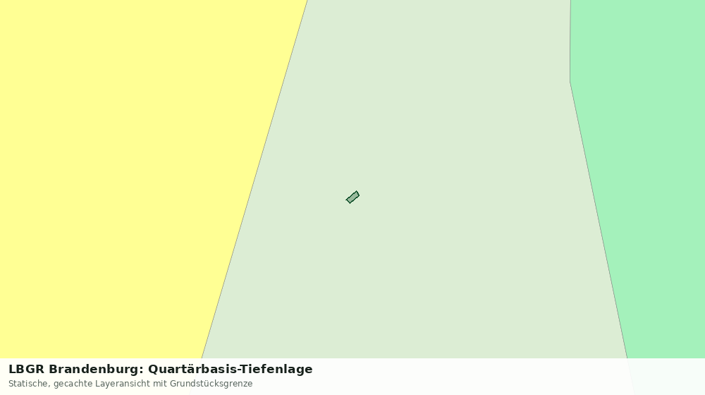 Statische Kartenansicht: LBGR Brandenburg: Quartärbasis-Tiefenlage