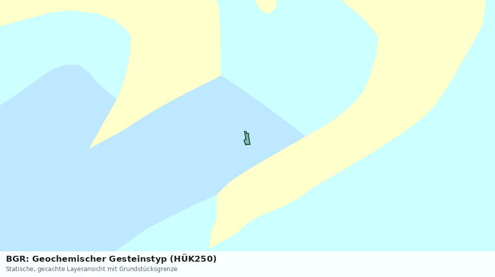 Statische Kartenansicht: BGR: Geochemischer Gesteinstyp (HÜK250)