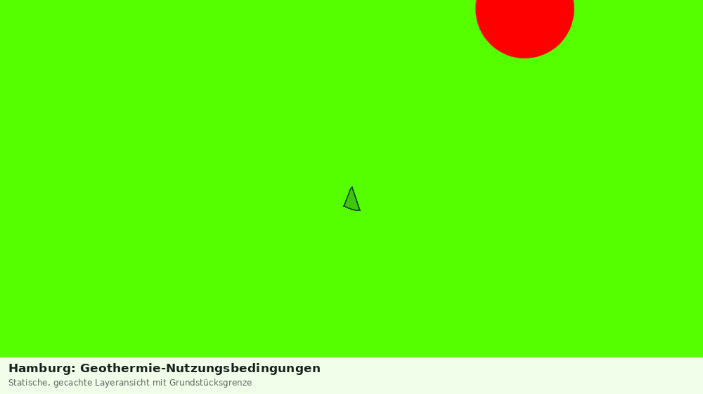 Statische Kartenansicht: Hamburg: Geothermie-Nutzungsbedingungen
