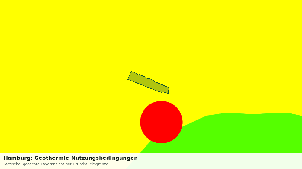 Statische Kartenansicht: Hamburg: Geothermie-Nutzungsbedingungen