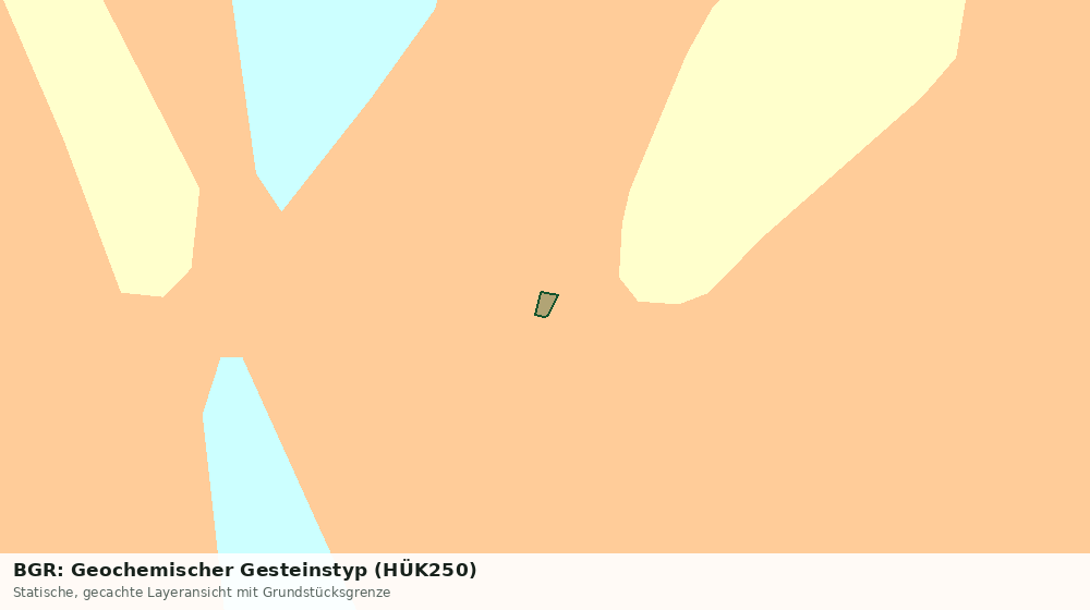 Statische Kartenansicht: BGR: Geochemischer Gesteinstyp (HÜK250)