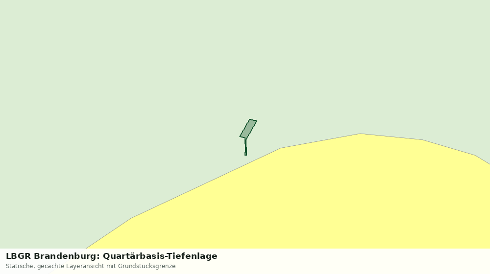Statische Kartenansicht: LBGR Brandenburg: Quartärbasis-Tiefenlage