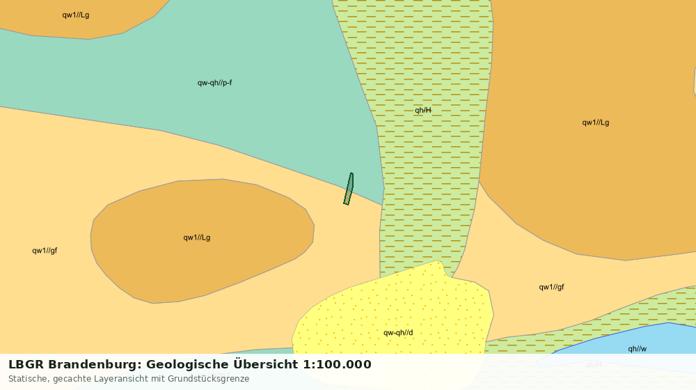 Statische Kartenansicht: LBGR Brandenburg: Geologische Übersicht 1:100.000