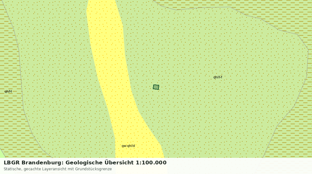 Statische Kartenansicht: LBGR Brandenburg: Geologische Übersicht 1:100.000