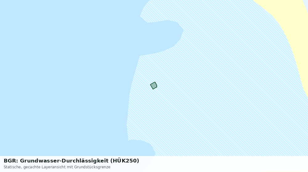 Statische Kartenansicht: BGR: Grundwasser-Durchlässigkeit (HÜK250)