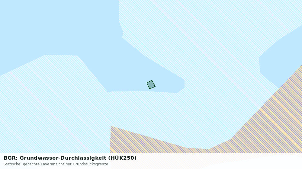 Statische Kartenansicht: BGR: Grundwasser-Durchlässigkeit (HÜK250)