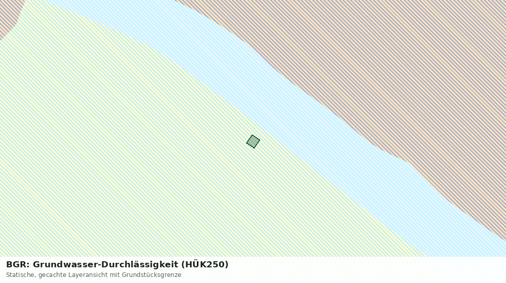 Statische Kartenansicht: BGR: Grundwasser-Durchlässigkeit (HÜK250)