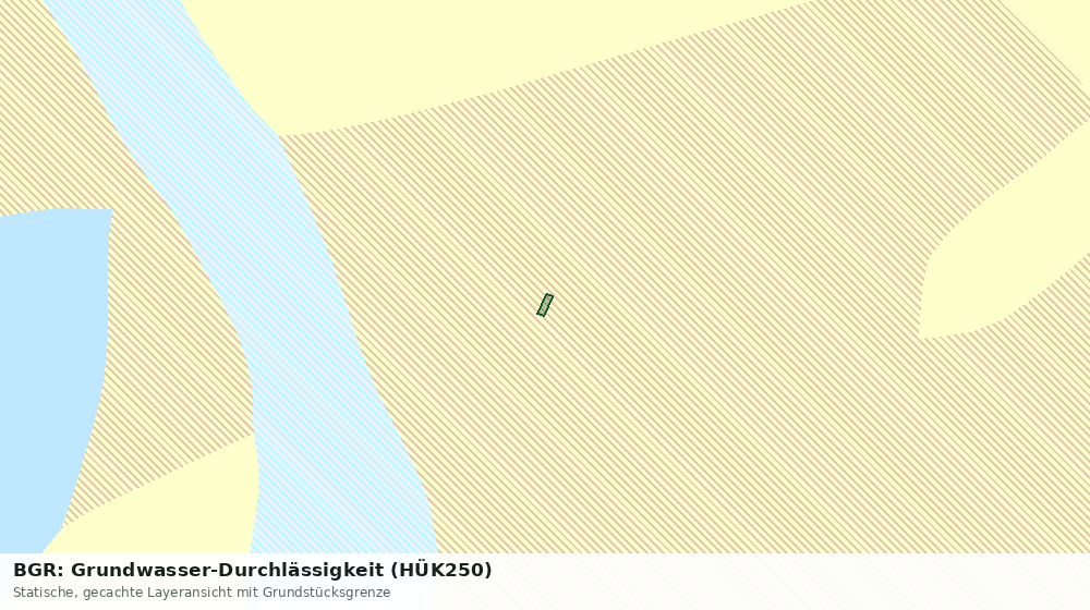 Statische Kartenansicht: BGR: Grundwasser-Durchlässigkeit (HÜK250)