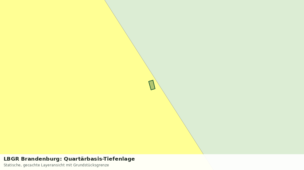 Statische Kartenansicht: LBGR Brandenburg: Quartärbasis-Tiefenlage