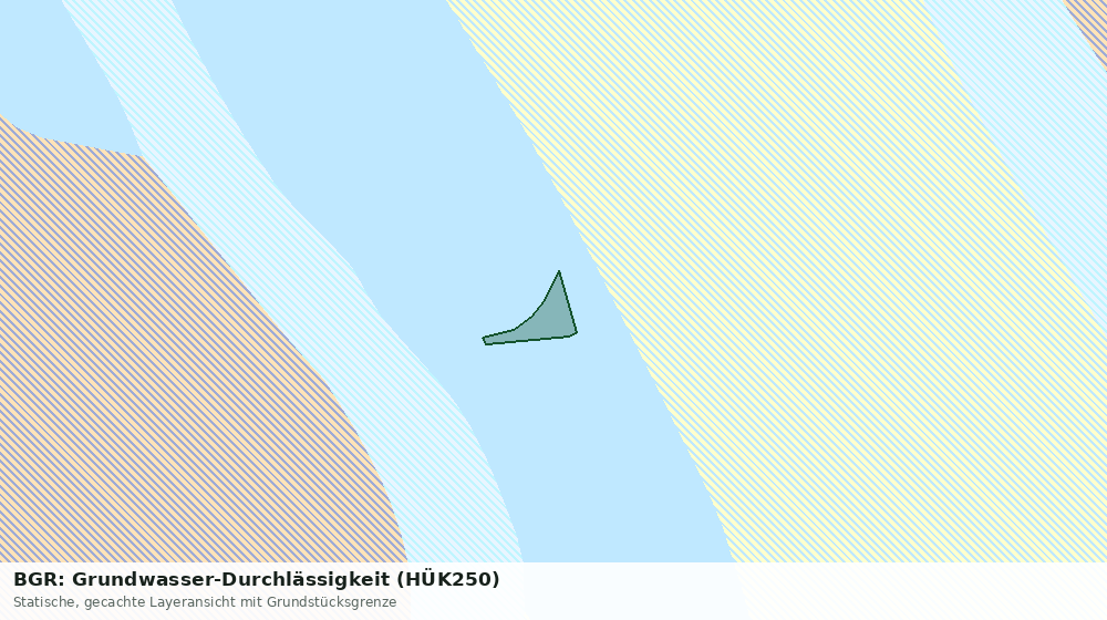 Statische Kartenansicht: BGR: Grundwasser-Durchlässigkeit (HÜK250)