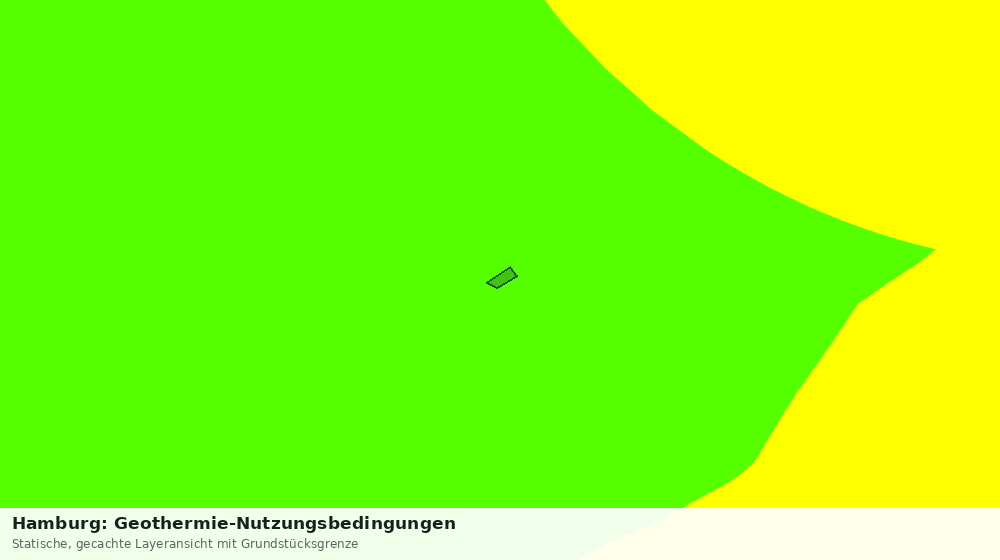 Statische Kartenansicht: Hamburg: Geothermie-Nutzungsbedingungen