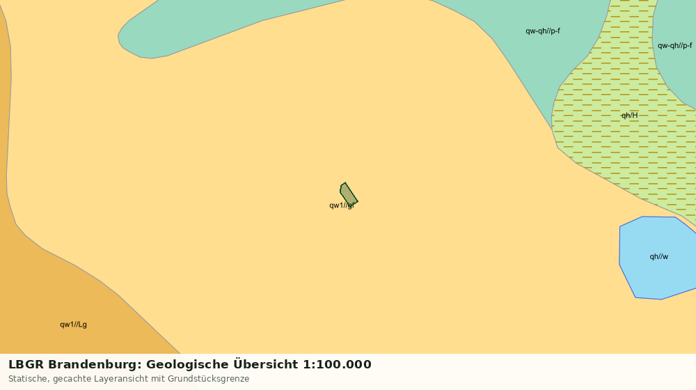 Statische Kartenansicht: LBGR Brandenburg: Geologische Übersicht 1:100.000