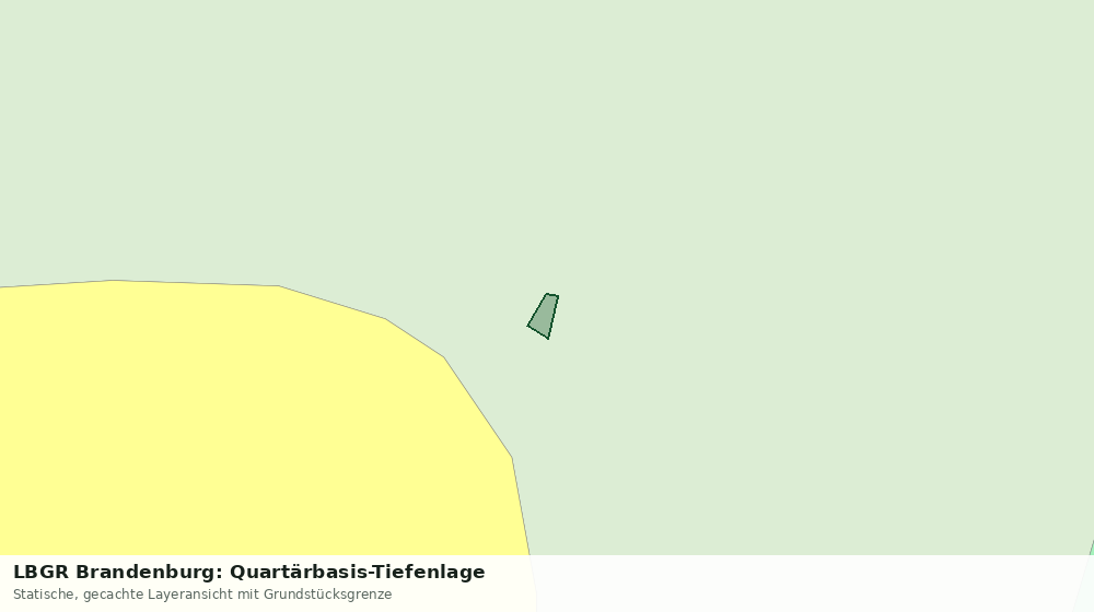 Statische Kartenansicht: LBGR Brandenburg: Quartärbasis-Tiefenlage