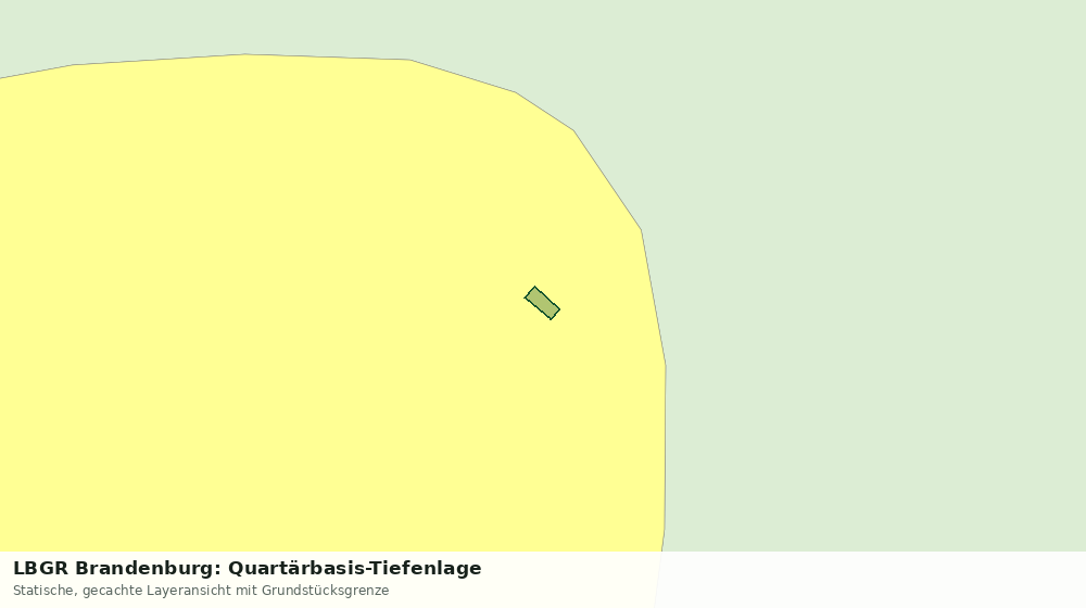 Statische Kartenansicht: LBGR Brandenburg: Quartärbasis-Tiefenlage
