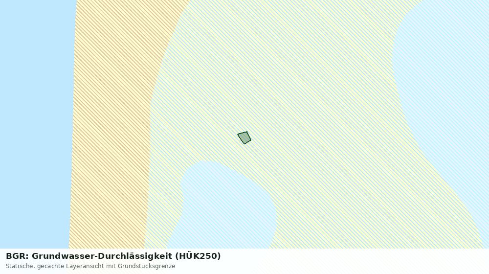 Statische Kartenansicht: BGR: Grundwasser-Durchlässigkeit (HÜK250)