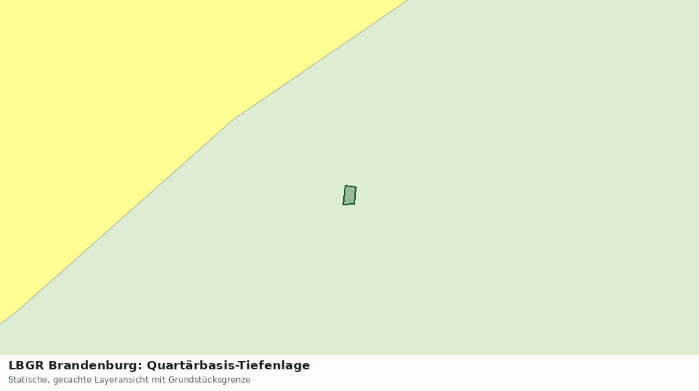 Statische Kartenansicht: LBGR Brandenburg: Quartärbasis-Tiefenlage