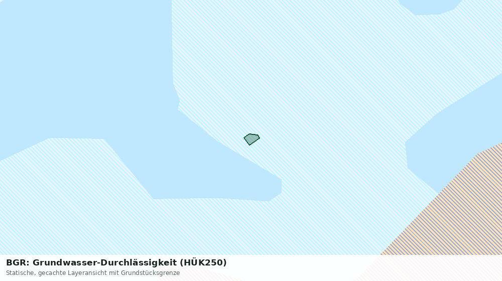 Statische Kartenansicht: BGR: Grundwasser-Durchlässigkeit (HÜK250)