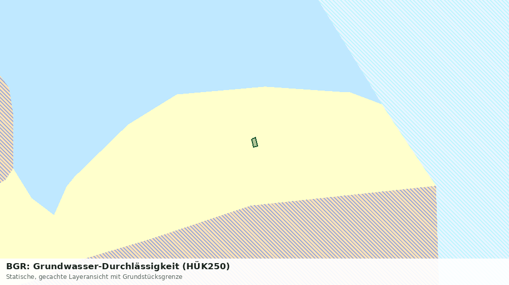 Statische Kartenansicht: BGR: Grundwasser-Durchlässigkeit (HÜK250)