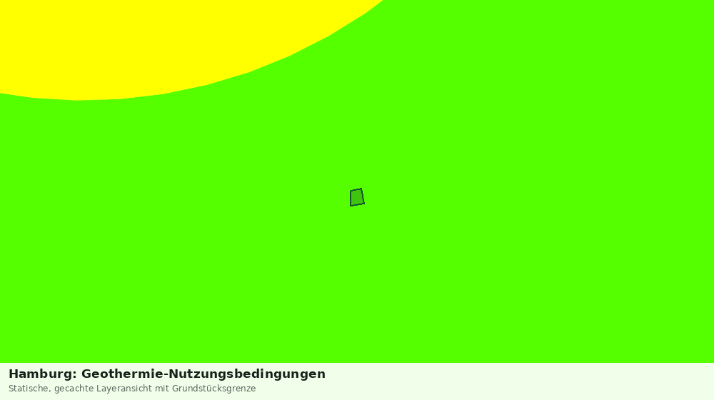 Statische Kartenansicht: Hamburg: Geothermie-Nutzungsbedingungen