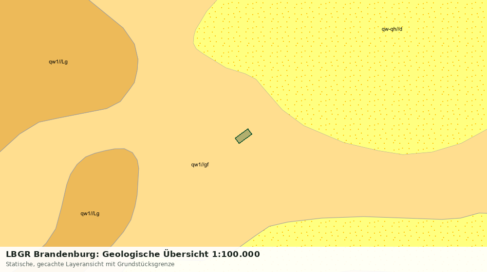 Statische Kartenansicht: LBGR Brandenburg: Geologische Übersicht 1:100.000
