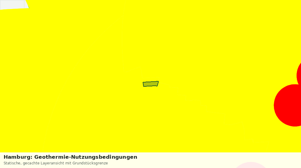 Statische Kartenansicht: Hamburg: Geothermie-Nutzungsbedingungen