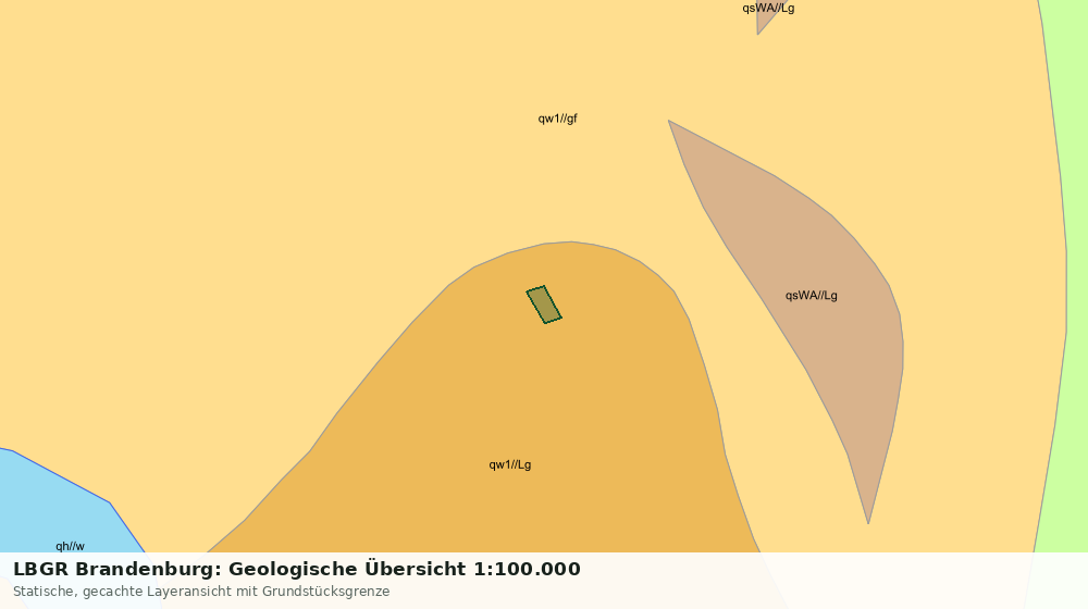 Statische Kartenansicht: LBGR Brandenburg: Geologische Übersicht 1:100.000